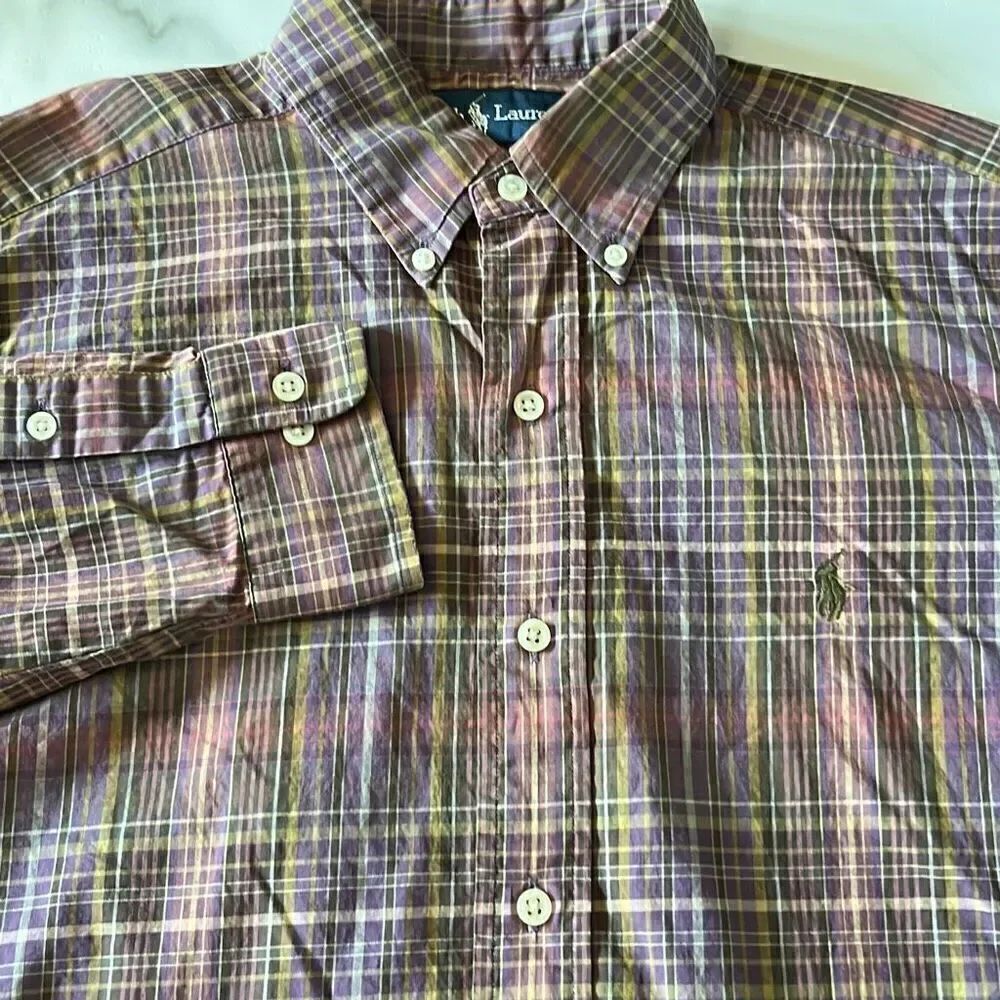 Polo Ralph Lauren Classic Fit Plaid Button Down Mens M